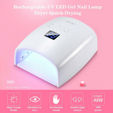 48W Rechargeable UV LED Gel...