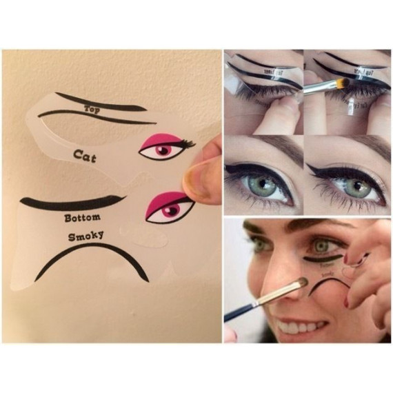 Cat Eyeliner Stencil +Eyeshadow Stencil
