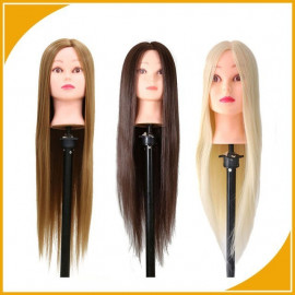 Hairdresser Training Mannequin Head with synthetic hair