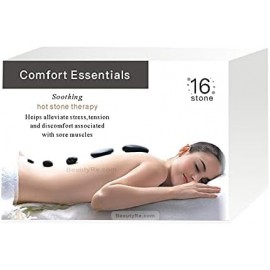 Comfort Essential Hot Stone Set for Massage Therapy 16pcs/box