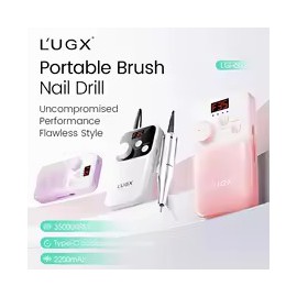 L'UGX LG602s Professional Power Portable Rechargeable Nail Drill Machine Type C Manicure 35000 RPM Electric Nail Drills