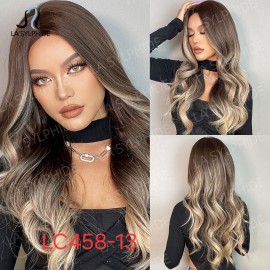 Heat-Resistant Synthetic Wig,Long Hair With Bangs, Model LC458-13