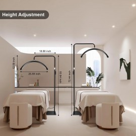 لمبة هلال LED احترافية مع ريموت كنترول – Half Moon Beauty Lamp قابلة لتعديل الارتفاع والإضاءة
