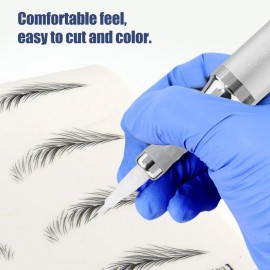 Microblading Practice Skin Inkless Wide Eyebrows Microblading Training Sheet