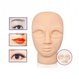 Mannequin head silicone,soft,replaceable,easy to color