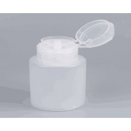 bottled Press-type nail remover divided bottle